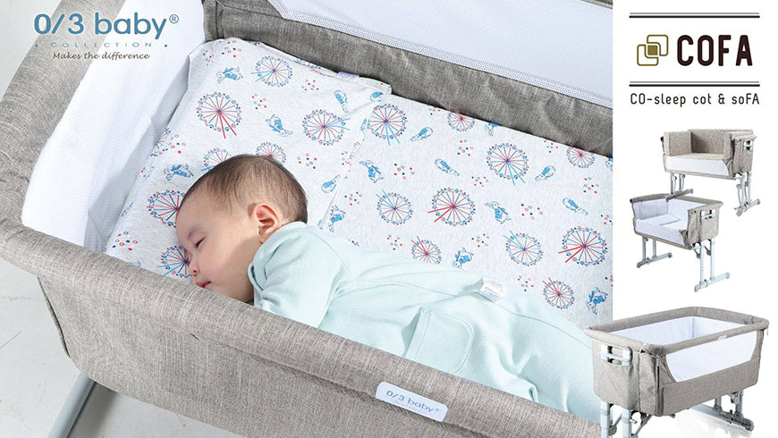 【0/3 baby NEW product】COFA simple but innovative COsleep baby cot