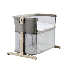 HAPPA 4 in 1 Cot n Play - Stone ( Free Peter Rabbit Pillow + Blue Fabric Cover )