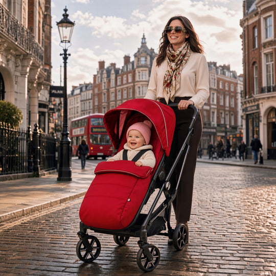عربة أطفال PEG PEREGO VIVACE - لمعان أحمر 
