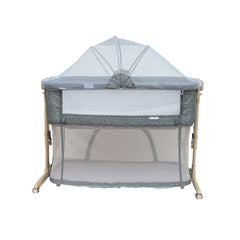HAPPA 4 in 1 Cot n Play - New York Grey ( Free Peter Rabbit Pillow + Blue Fabric Cover )
