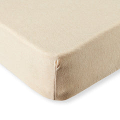 PLAIN COTTON FITTED SHEET (L) 120*60CM - NATURAL NUDE