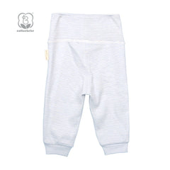 HIGH WAISTED PANTS - BLUE STRIPE (6-12M)