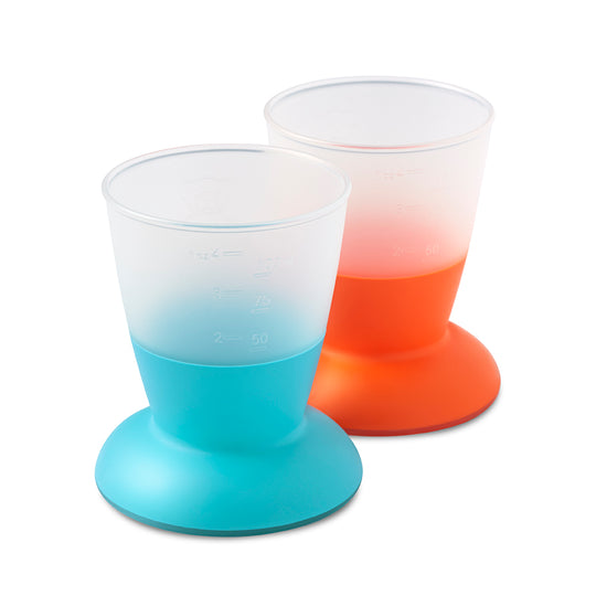 幼兒水杯2件裝 - 綠+橙色