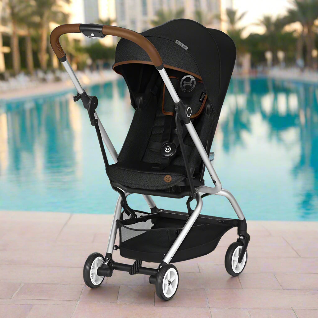 EEZY S TWIST DENIM STROLLER LAVASTONE BLACK โ 0/3 baby Collection