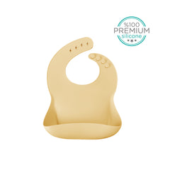 SILICONE BASIC BIB MELLOW YELLOW