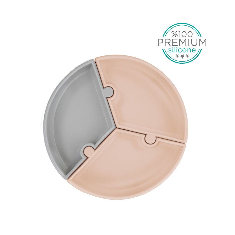 Puzzle Plate - Bubble Beige/Grey Puzzle Plate - Bubble Beige/Grey