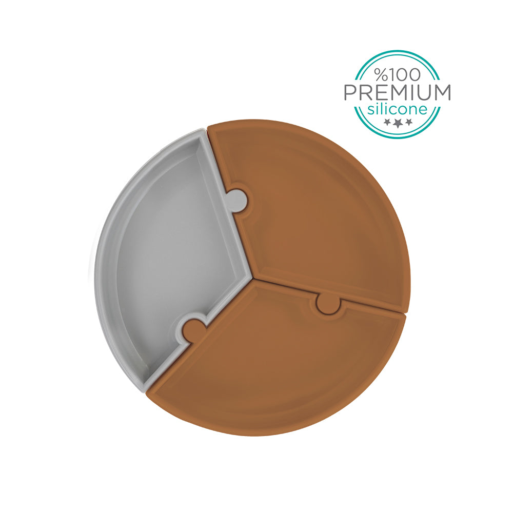 Puzzle Plate - Bubble Beige/Grey Puzzle Plate - Bubble Beige/Grey