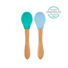 SILICONE SCOOPS 2PCS SET GREEN & BLUE