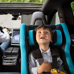 NACHFOLGER HY5可摺疊兒童汽車安全椅 - 黑色星星印花
